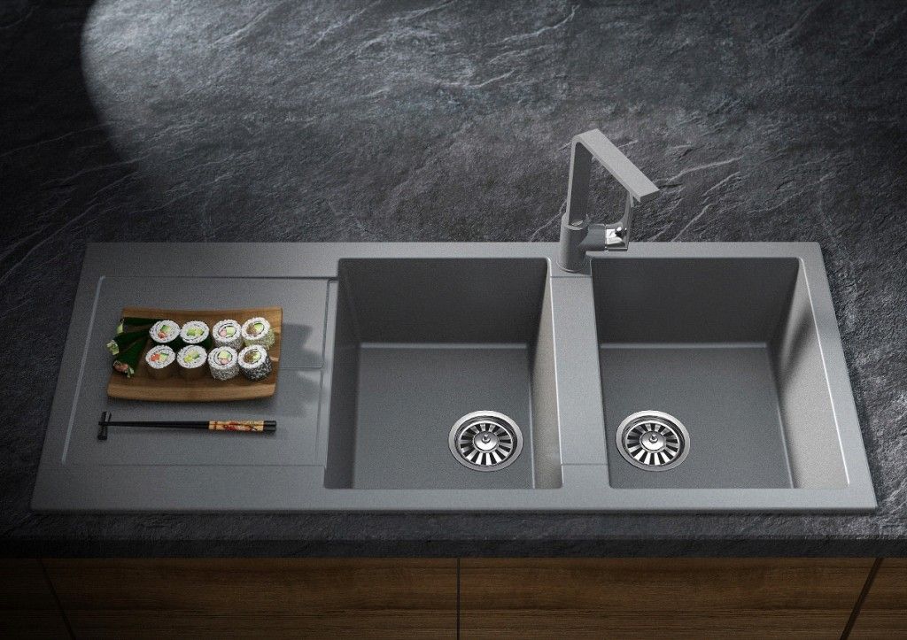 Kitchen sinks with 'ARIAPURA' technology to purify the air and fight pathogens 1